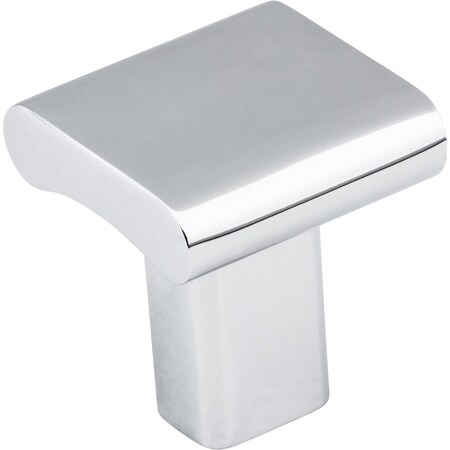 Elements 1" Overall Length Polished Chrome Square Park Cabinet Knob 183PC